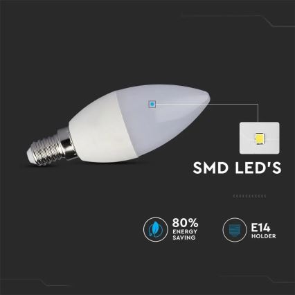 LED RGB Zatemnitvena žarnica E14/4,8W/230V 4000K + Daljinski upravljalnik